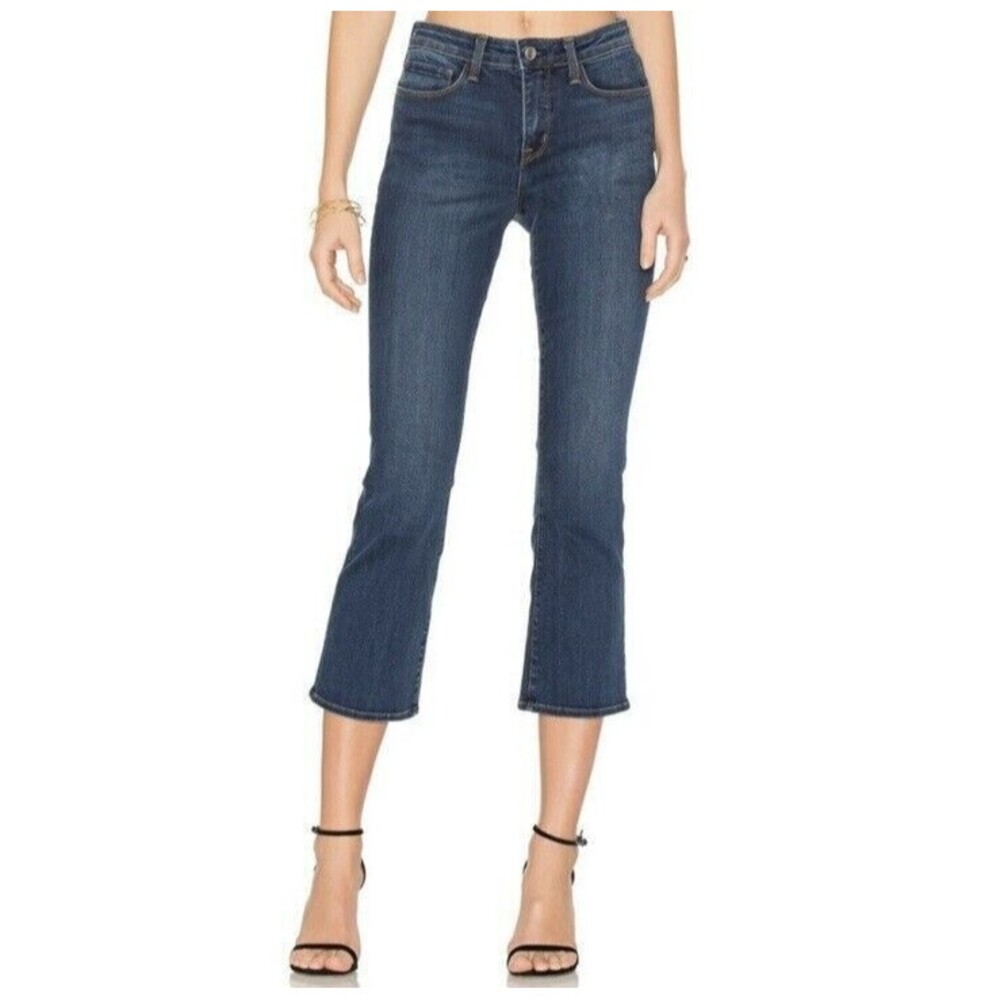 L’AGENCE Serena High Rise Crop Baby Flare Jeans Size 25